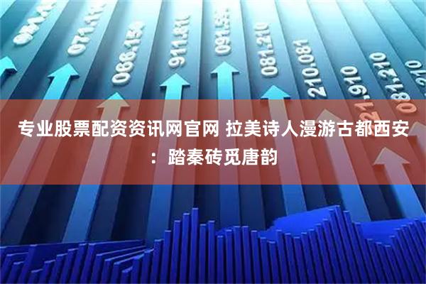 专业股票配资资讯网官网 拉美诗人漫游古都西安：踏秦砖觅唐韵