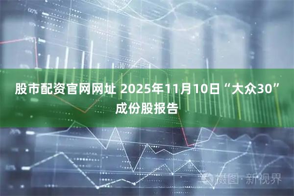 股市配资官网网址 2025年11月10日“大众30”成份股报告