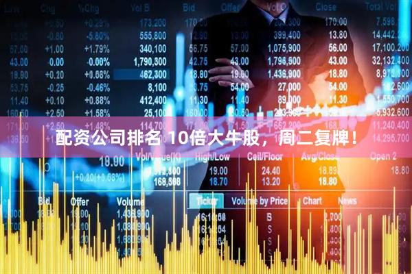配资公司排名 10倍大牛股，周二复牌！